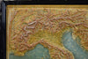 1889 Map of Italy in 3D Relief - Antique Map