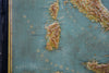 1889 Map of Italy in 3D Relief - Antique Map