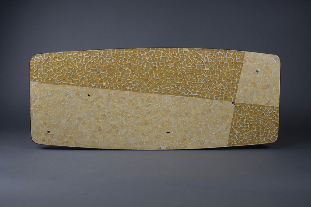 1960s Brass and Mosaic Glass Coffee Table by Berthold Müller - Furniture