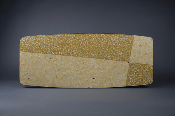1960s Brass and Mosaic Glass Coffee Table by Berthold Müller - Furniture