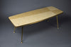 1960s Brass and Mosaic Glass Coffee Table by Berthold Müller - Furniture