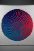 1968 Op Art Cubic Cosmic City lithograph by Jan Slothouber & Willem Graatsma - Art