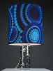 1970s Kosta Boda bubble glass table lamp with Verner Panton fabric shade - Lighting
