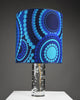 1970s Kosta Boda bubble glass table lamp with Verner Panton fabric shade - Lighting