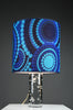 1970s Kosta Boda bubble glass table lamp with Verner Panton fabric shade - Lighting