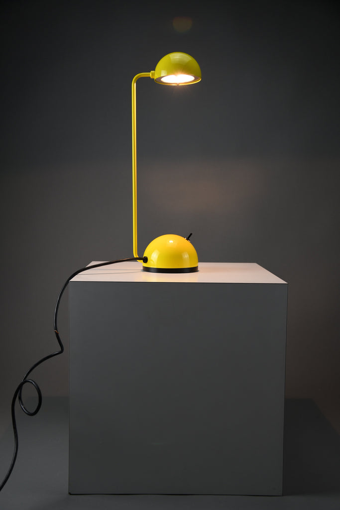1980s “Bikini” adjustable table lamp by Raul Barbieri & Giorgio Marianelli for Tronconi Illuminazione Italy – yellow
