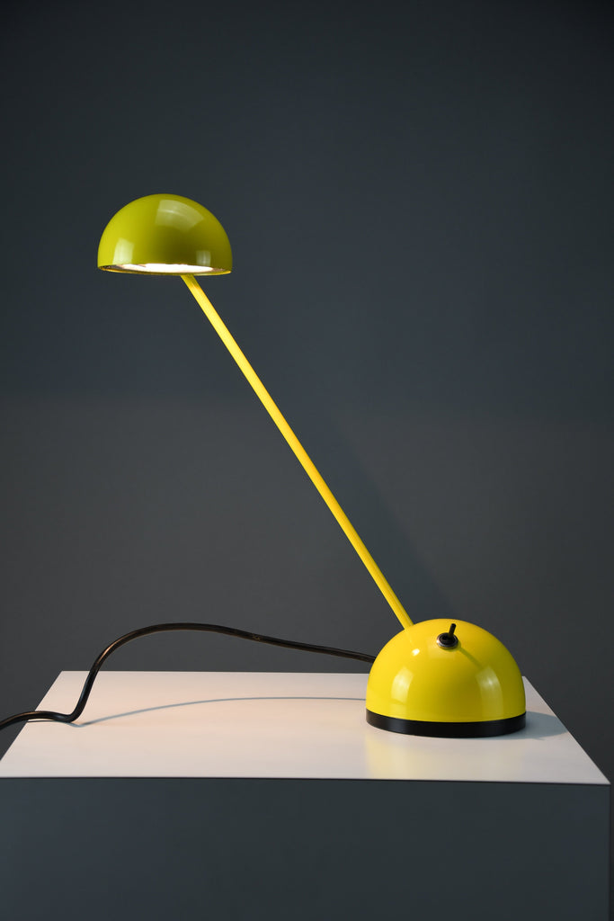 1980s “Bikini” adjustable table lamp by Raul Barbieri & Giorgio Marianelli for Tronconi Illuminazione Italy – yellow