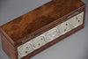 1980’s New old stock Italian Ottaviani Studio burl walnut silver and enamel poker set - Poker