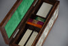 1980’s New old stock Italian Ottaviani Studio burl walnut silver and enamel poker set - Poker