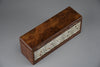 1980’s New old stock Italian Ottaviani Studio burl walnut silver and enamel poker set - Poker