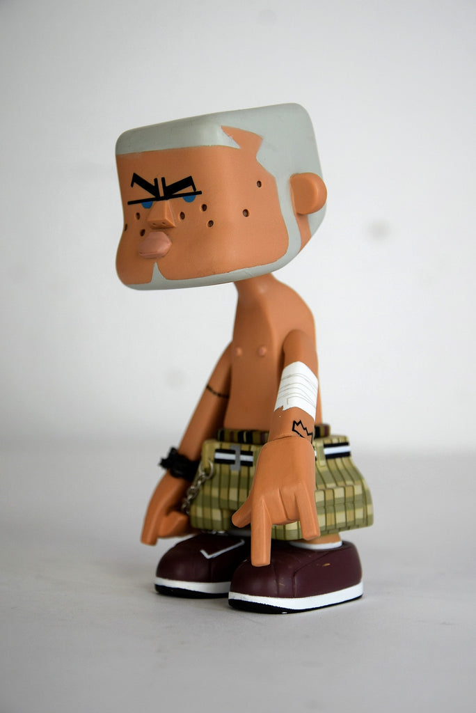 2003 Designer Toy Square Gardener by Michael Lau. Box comes with drawing and signature. - Art Toys