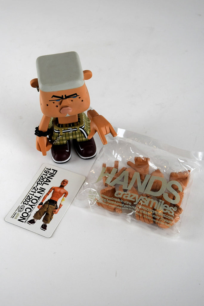 2003 Designer Toy Square Gardener by Michael Lau. Box comes with drawing and signature. - Art Toys