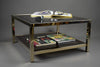23-Karat gold plated 1970s BelgoChrom two tier coffee table - Coffee Table