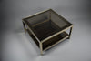 23-Karat gold plated 1970s BelgoChrom two tier coffee table - Coffee Table