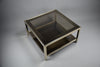 23-Karat gold plated 1970s BelgoChrom two tier coffee table - Coffee Table