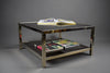 23-Karat gold plated 1970s BelgoChrom two tier coffee table - Coffee Table