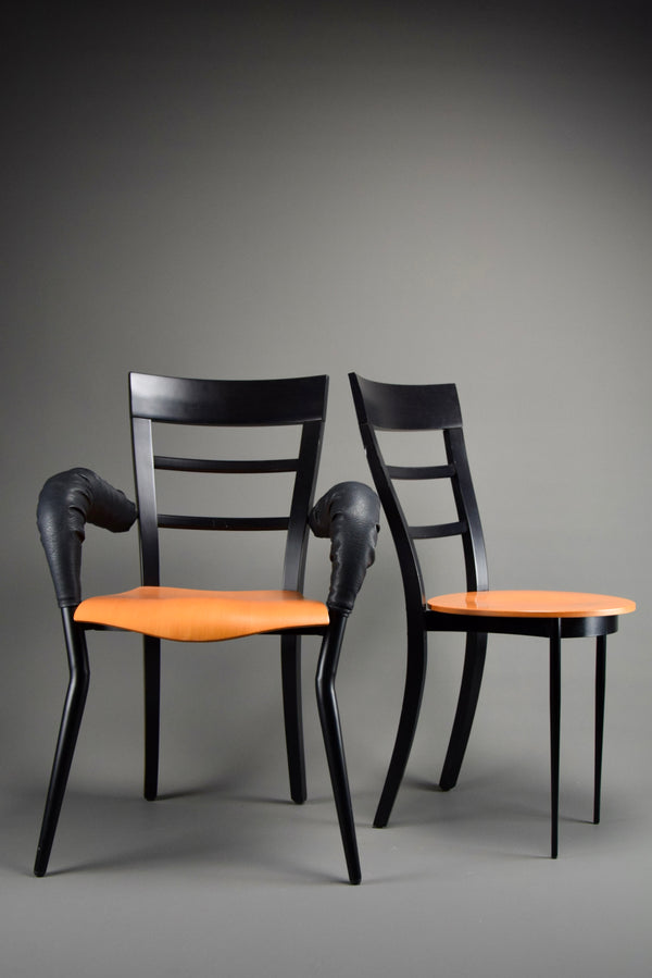 Exquisite Pair of Chairs by Bořek Šípek for Driade 1990