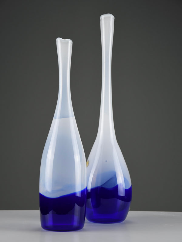Pair of Floris Meydam “Serica” Bottle Vases No. 60219 for Glasfabriek Leerdam, 1953