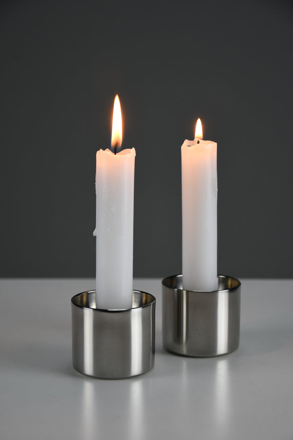 Arne Jacobsen for Stelton — Cylinda Line Candlesticks, 1964