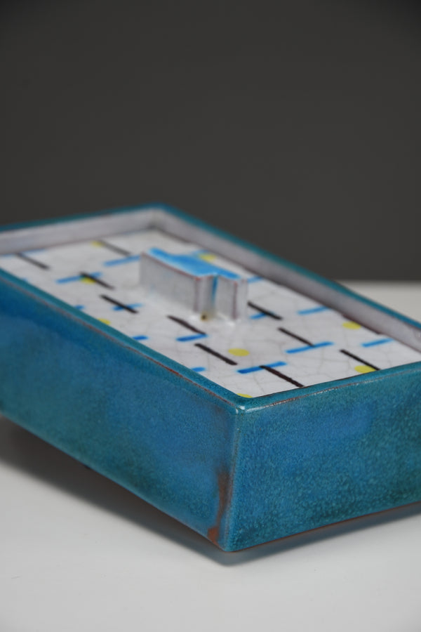 Rare Bauhaus Ceramic "Zuckerdose" by Uffrecht & Co., Neuhaldensleben, Germany