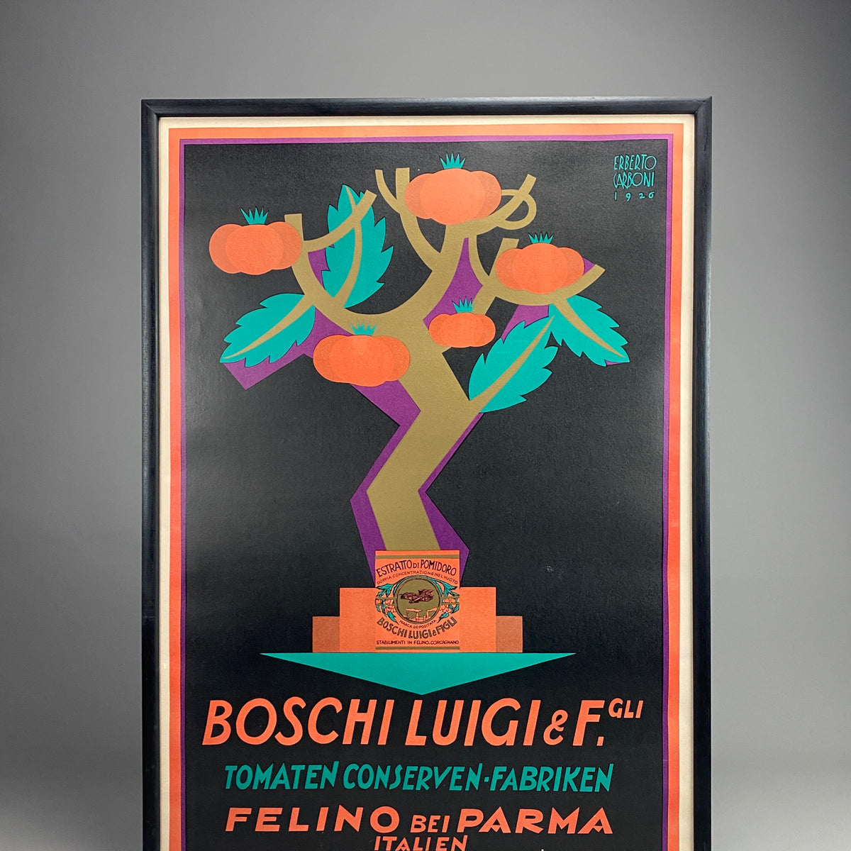 1926 Italian Art Deco Publicity Poster by Erberto Carboni– Vintage