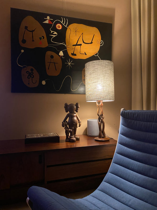 "Femme entendant de la Musique" after Joan Miró