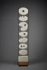 Abstract stone sculpture Totem 06 by Alberto Cabiddu Italy 2000 - Art