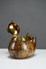 Aldo Tura for Macabo pipe-form tobacco & match box lacquered goatskin and brass Italy 1950s - Collectibles