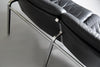 Andre Vanden Beuck Aluminium and Black Leather Sofa - Furniture