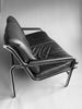 Andre Vanden Beuck Aluminium and Black Leather Sofa - Furniture