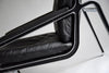 Andre Vanden Beuck Mid-Century Modern Black Leather Lounge Chair - Furniture
