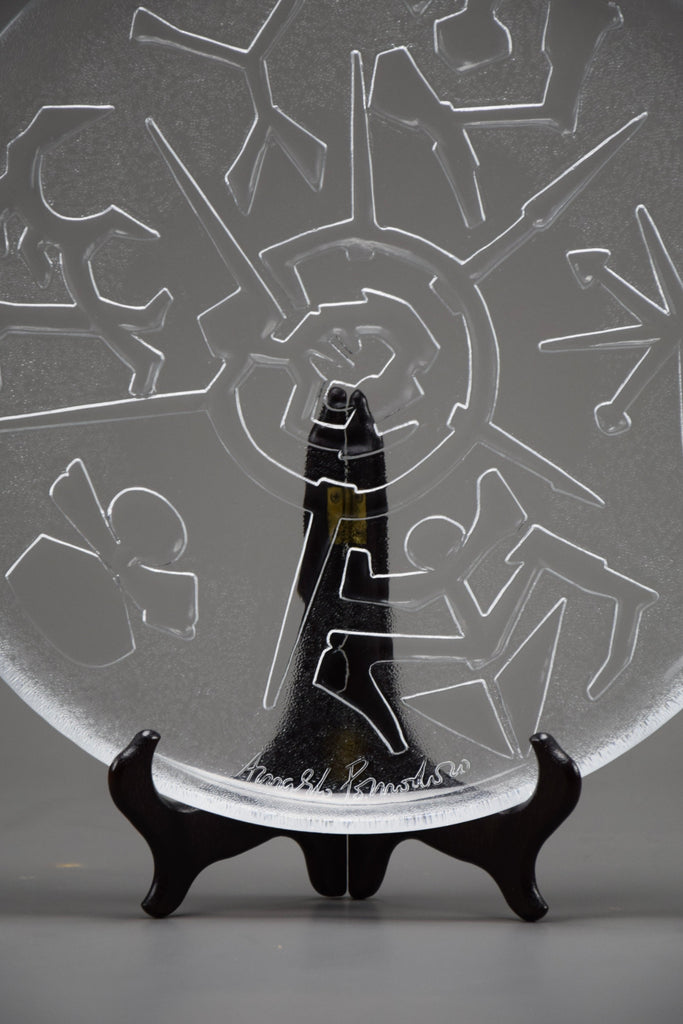 Arnaldo Pomodoro glass sculpture - Art