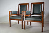 Art Nouveau Green and Brown Armchairs - Furniture