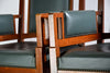 Art Nouveau Green and Brown Armchairs - Furniture