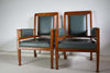 Art Nouveau Green and Brown Armchairs - Furniture