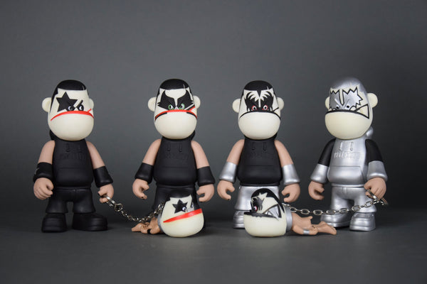 Art Toy Set KISS by Michael Lau for Crazysmiles 2000 - Art Toys