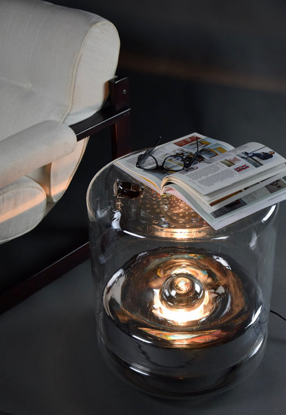 Artù Mid-Century Modern Italian Crystal Floor Lamp / Side table - floor lamp