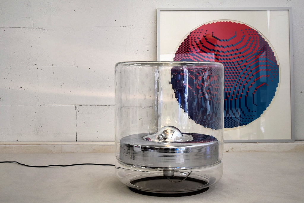 Artù Mid-Century Modern Italian Crystal Floor Lamp / Side table - floor lamp