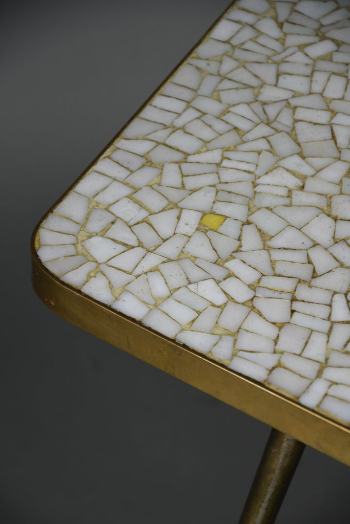 Berthold Müller mid century glass mosaic and brass coffee table Germany 1950s–1960s - Furniture
