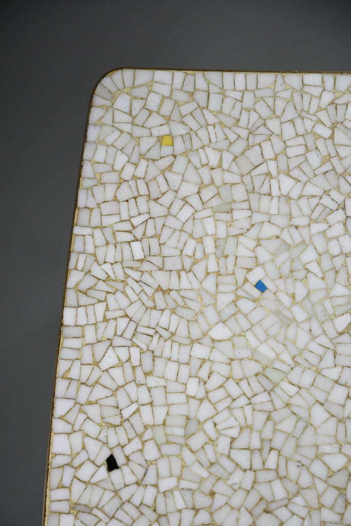 Berthold Müller mid century glass mosaic and brass coffee table Germany 1950s–1960s - Furniture