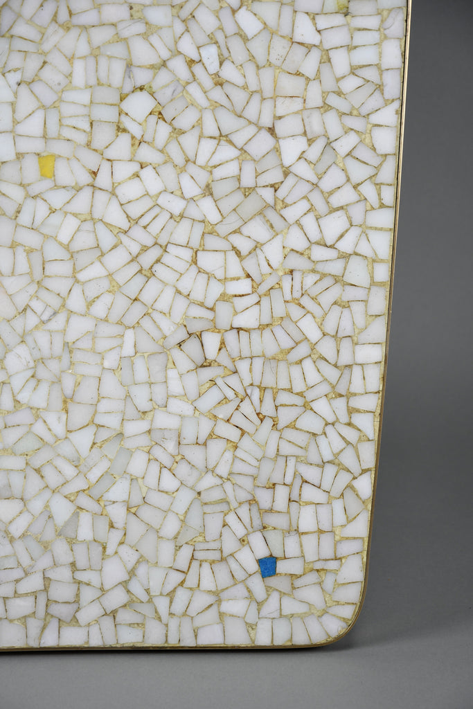 Berthold Müller mid century glass mosaic and brass coffee table Germany 1950s–1960s - Furniture