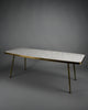 Berthold Müller mid century glass mosaic and brass coffee table Germany 1950s–1960s - Furniture