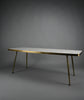 Berthold Müller mid century glass mosaic and brass coffee table Germany 1950s–1960s - Furniture