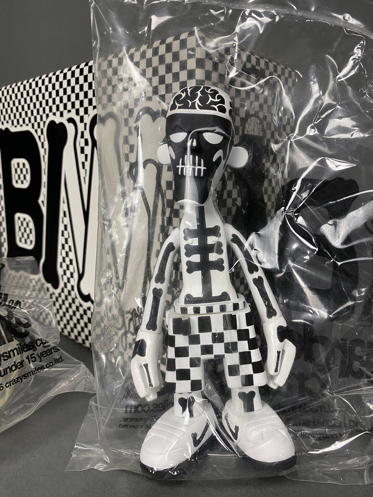 Black body white bone 2006 Designer Toy by Michael lau - Art Toys