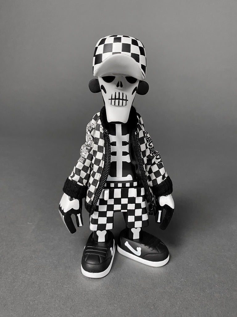 Black body white bone 2006 Designer Toy by Michael lau - Art Toys