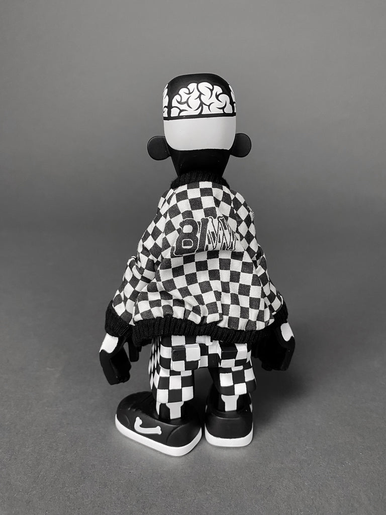 Black body white bone 2006 Designer Toy by Michael lau - Art Toys