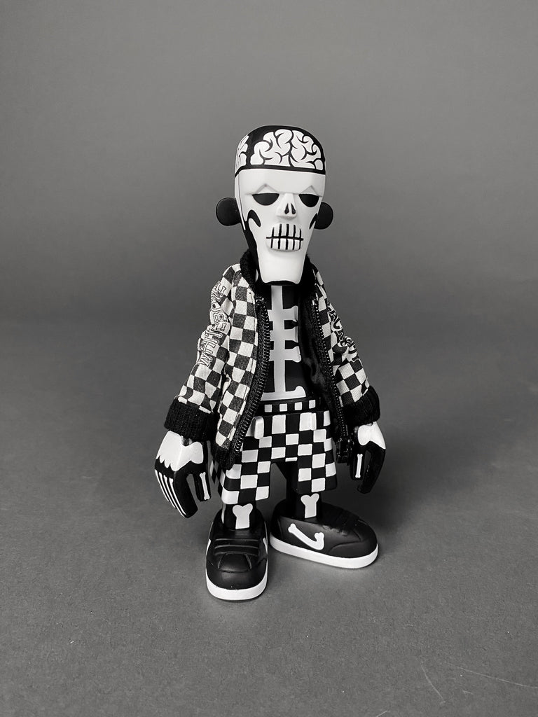 Black body white bone 2006 Designer Toy by Michael lau - Art Toys