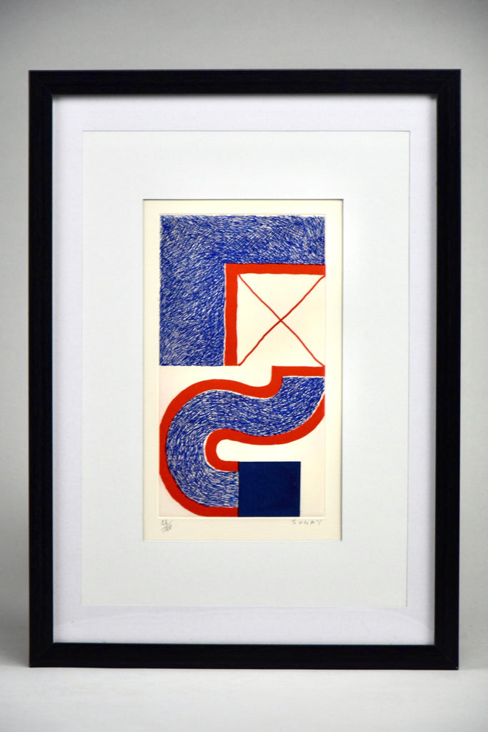 ’Bleu’ copperplate etching by Kumi Sugaï - Art