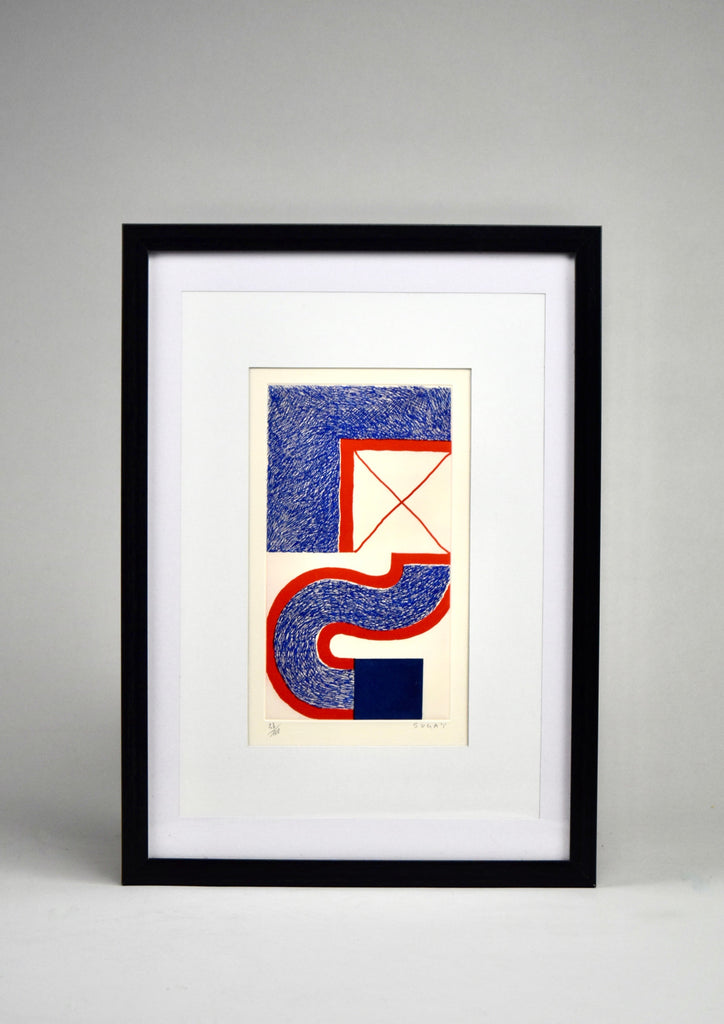 ’Bleu’ copperplate etching by Kumi Sugaï - Art