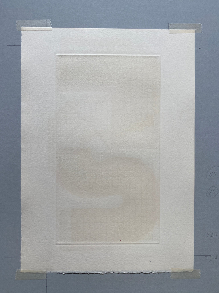 ’Bleu’ copperplate etching by Kumi Sugaï - Art